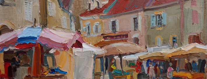 Market in Noyers A. Dukhanina