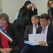 Bernard Moraine, Maire de Joigny et Patrick Kanner, Ministre de la ville, de la jeunesse et des sports